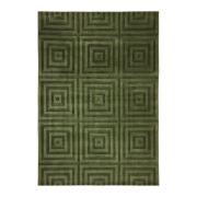Hand Loomed Cubed Green