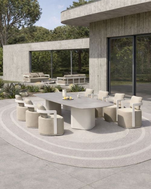 Oval Outdoor Cream Beige