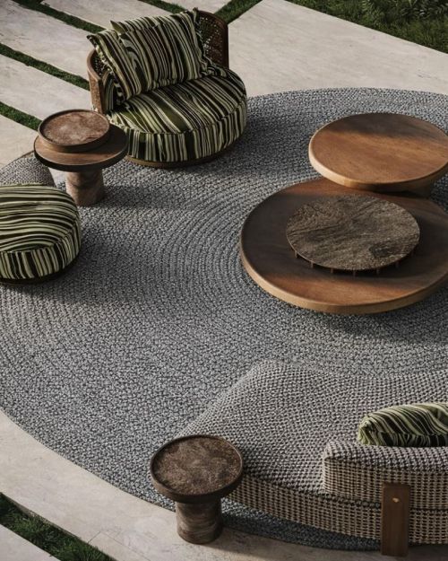 Woven Rope Outdoor Grey